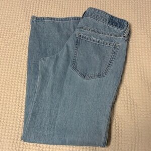 Hollister Low-Rise Baggy Light Blue Straight Jeans size 26 Long